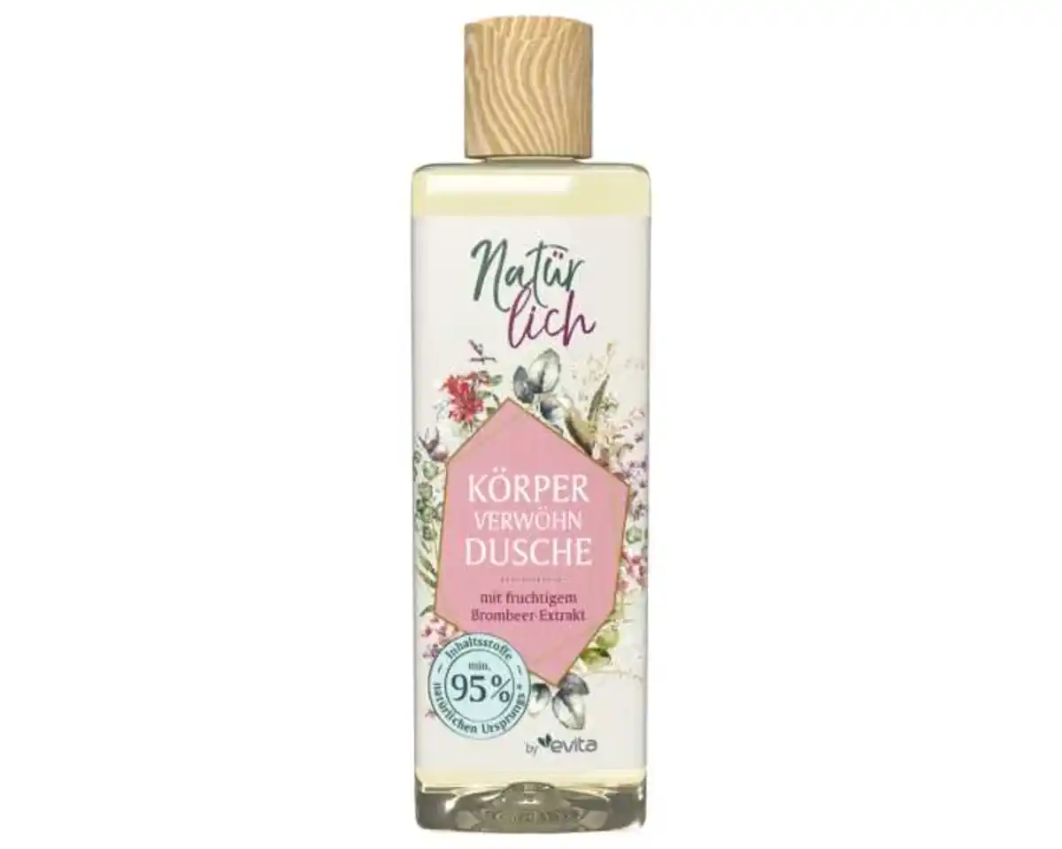 Bild 1 von Duschgel natürlich by evita 300ml Bromb