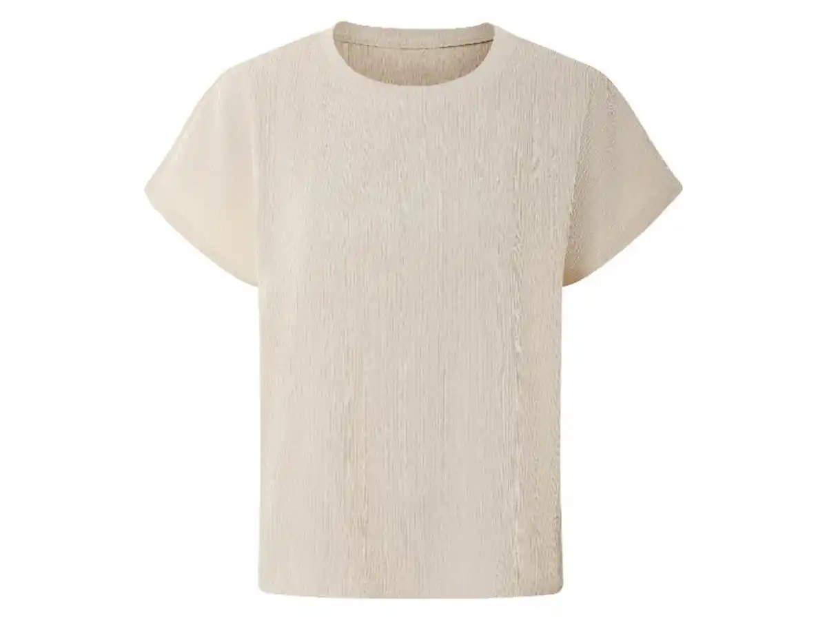 Bild 2 von esmara® Damen-T-Shirt mit Crinkle-Optik Crinkle-T-Shirt für Damen Damen-Crinkle-Shirt