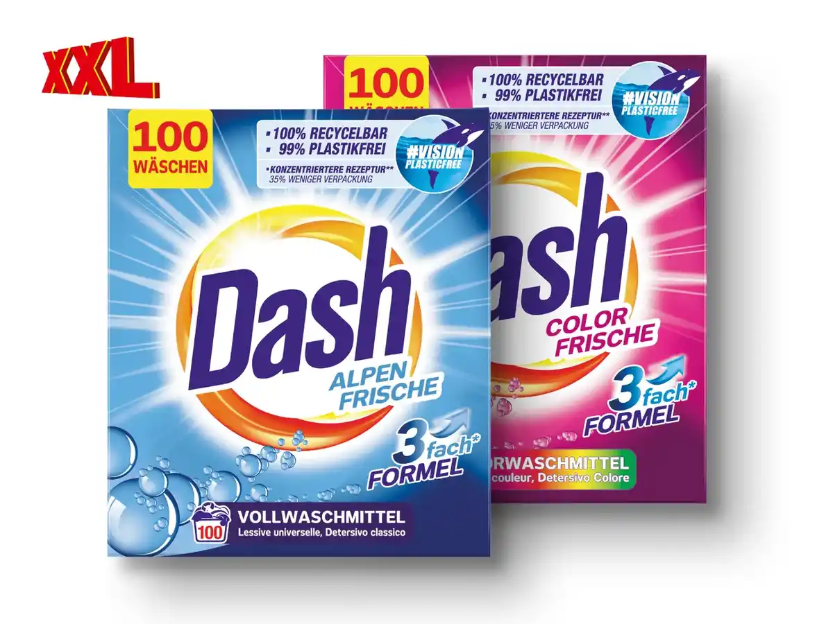 Bild 1 von Dash Waschmittel,  100 Waschladungen