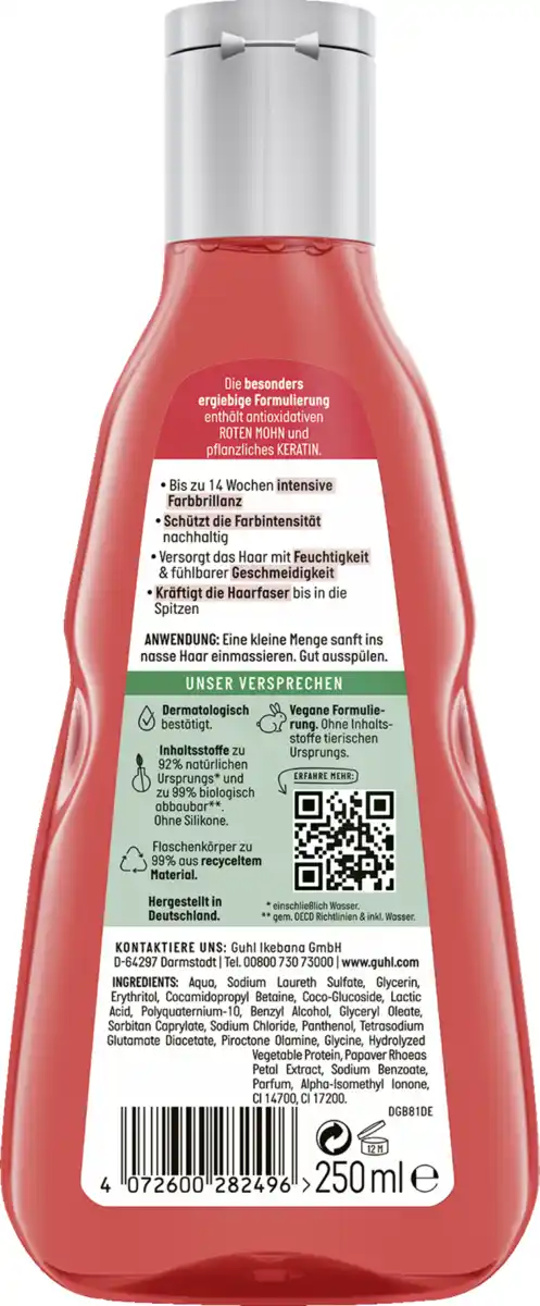 Bild 2 von Guhl Color Color Schutz & Pflege Farbglanz Shampoo, 250 ml