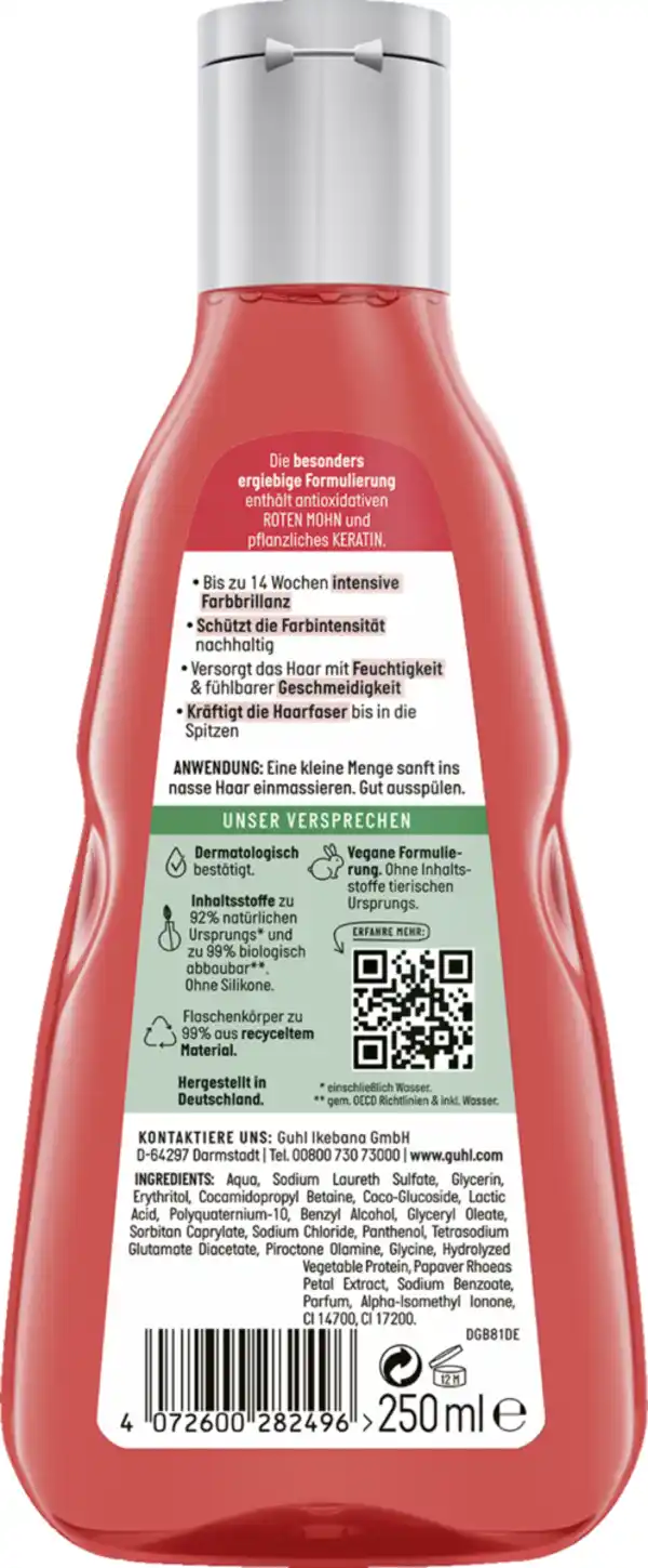 Bild 2 von Guhl Color Color Schutz & Pflege Farbglanz Shampoo, 250 ml