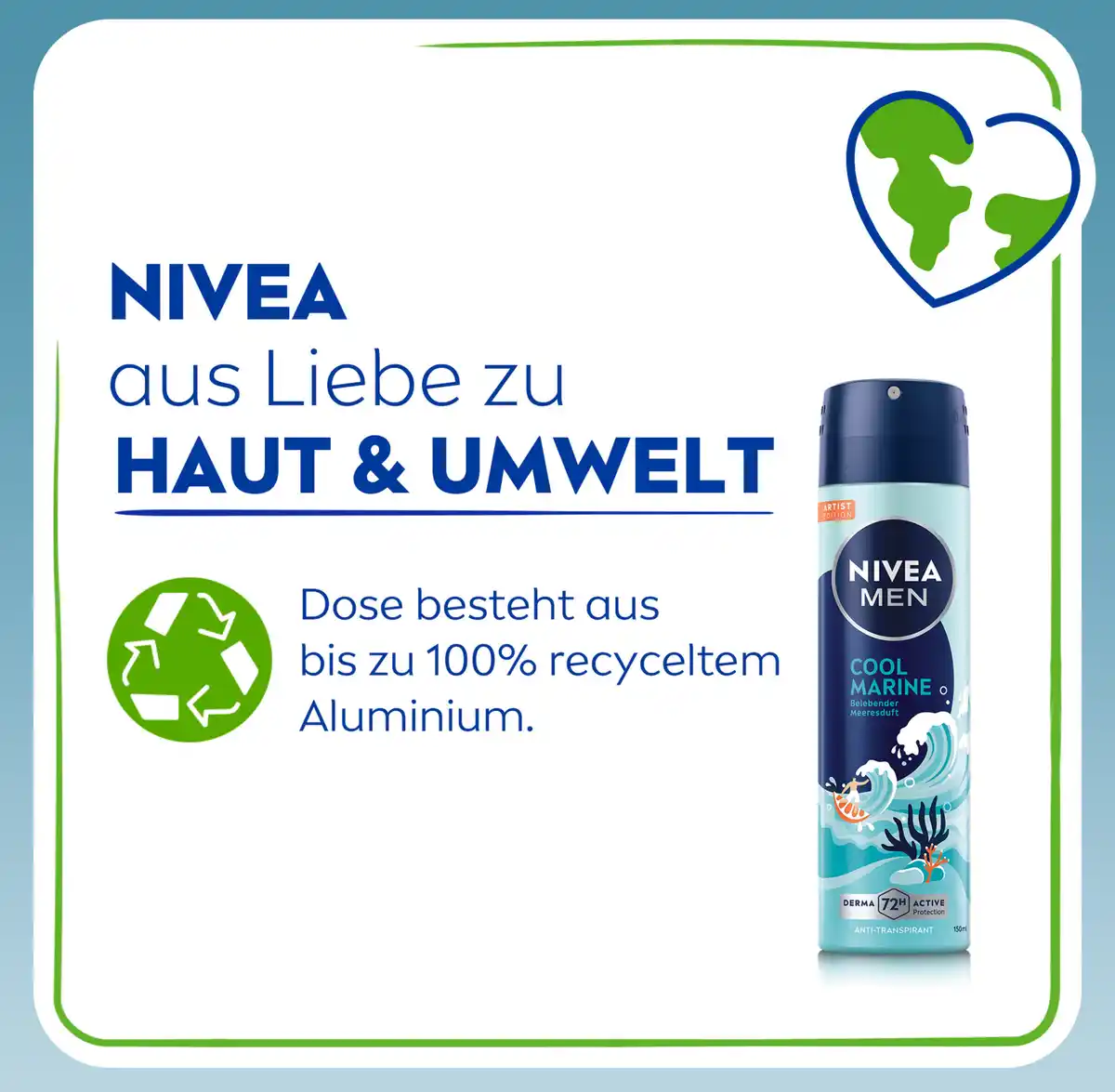 Bild 4 von NIVEA MEN Anti-Transpirant Spray Cool Marine, 150 ml