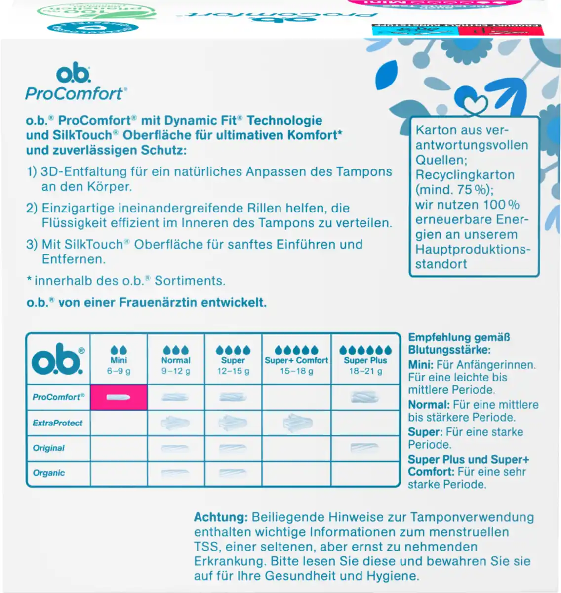 Bild 2 von o.b. ProComfort Tampons Mini