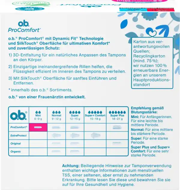 Bild 2 von o.b. ProComfort Tampons Mini