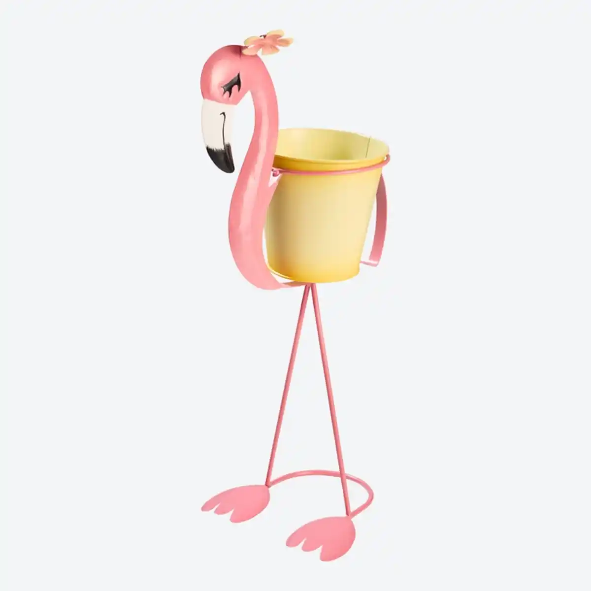 Bild 4 von Deko-Flamingo-Figur mit Blumentopf Höhe ca. 45,5cm