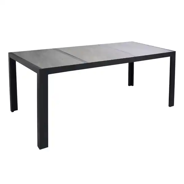 Bild 1 von Gartentisch 'Chiara' schwarz/grau 195 x 90 x 74 cm