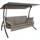 Bild 1 von Angerer Freizeitmöbel Hollywoodschaukel 'Loft Sun' taupefarben 3-Sitzer