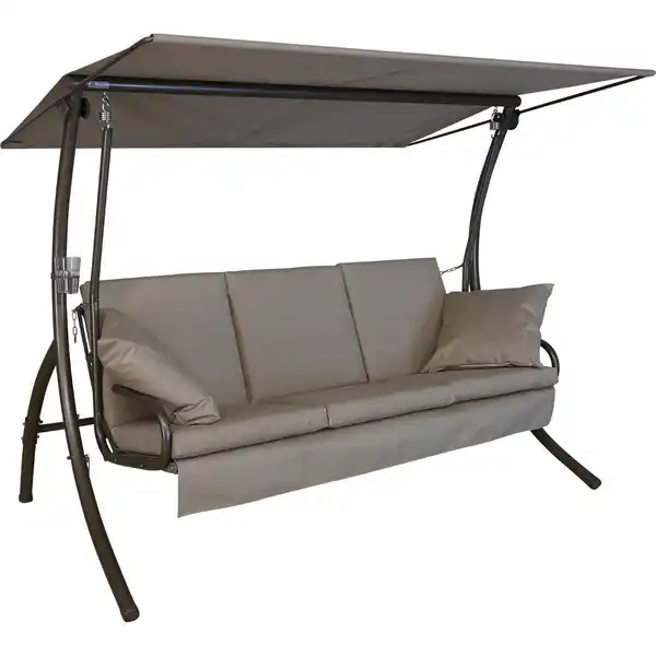 Bild 1 von Angerer Freizeitmöbel Hollywoodschaukel 'Loft Sun' taupefarben 3-Sitzer