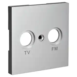 toom TV-Radio Abdeckung 'Design Line' silbern