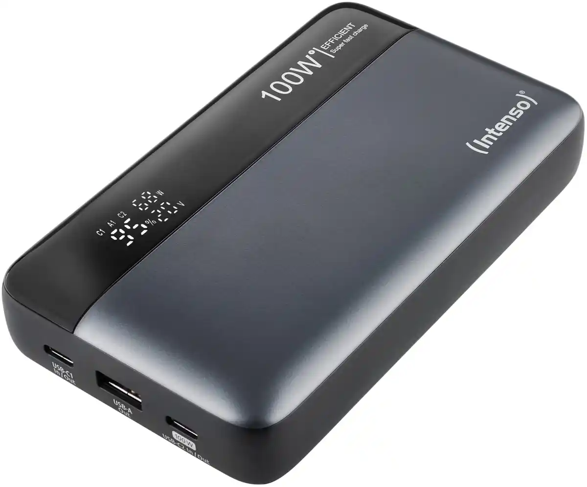 Bild 1 von HE20000 (20.000mAh) Powerbank grau/schwarz