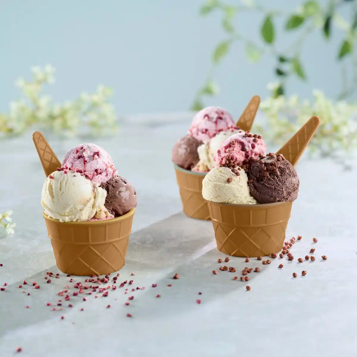 Bild 3 von Eisbecher mit Löffel, 3er-Set