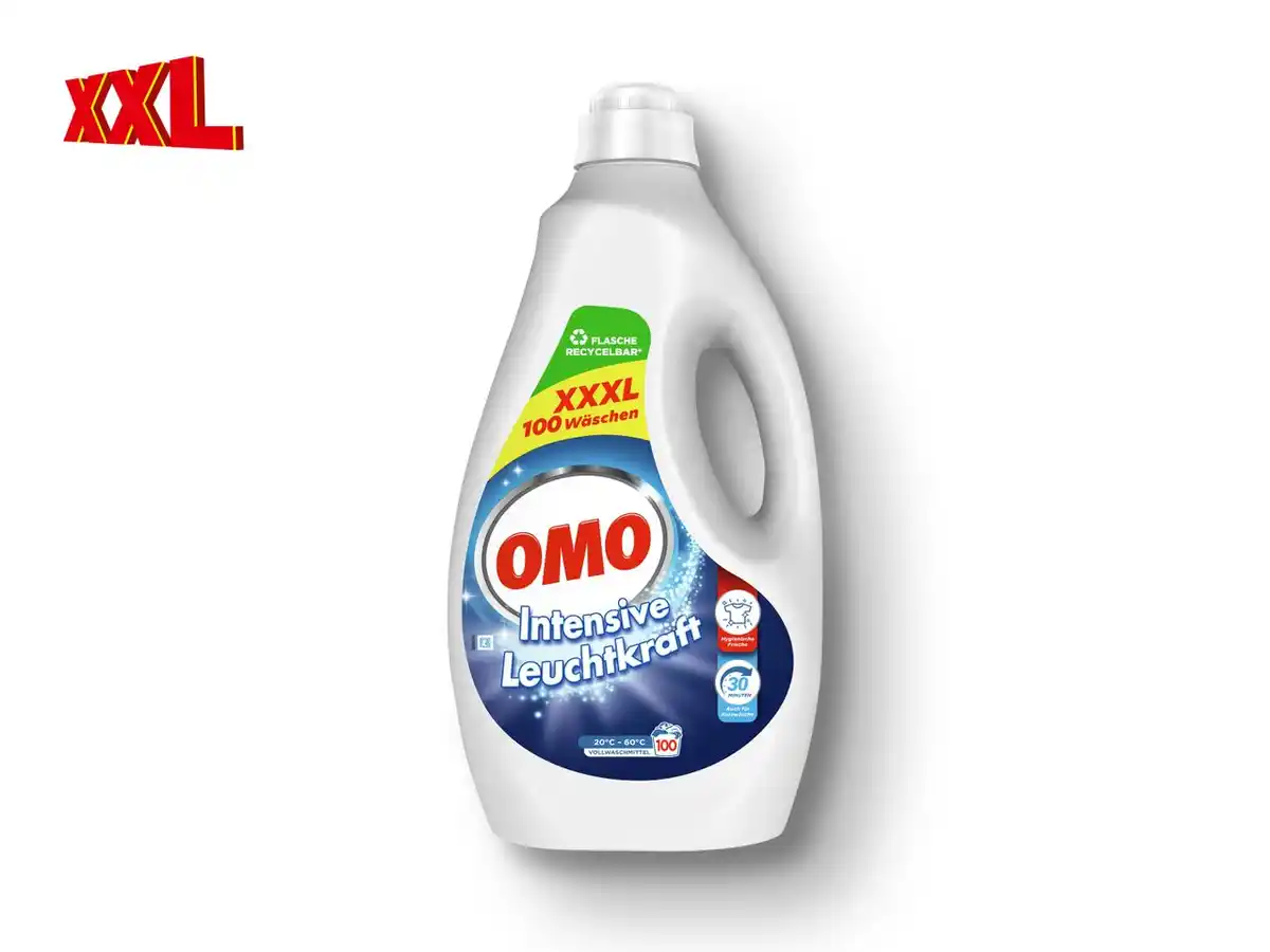 Bild 1 von Omo Vollwaschmittel Flüssig XXXL,  100 Waschladungen