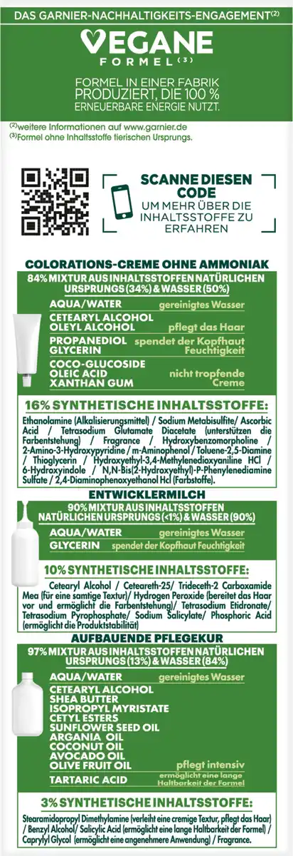 Bild 2 von Garnier Nutrisse Ultra Crème Dauerhafte Pflege-Haarfarbe 4.13 Leuchtendes Kastanienbraun