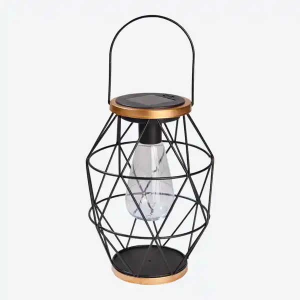 Bild 2 von Solar-Laterne aus Metall, ca. 16x16x23cm