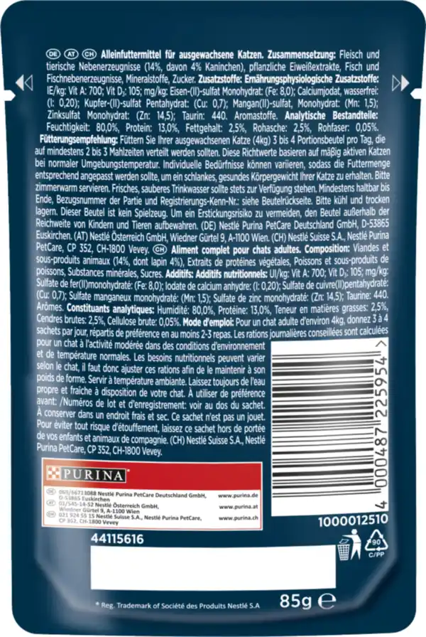 Bild 2 von Gourmet Perle Erlesene Streifen in Sauce mit Kaninchen, 85 g