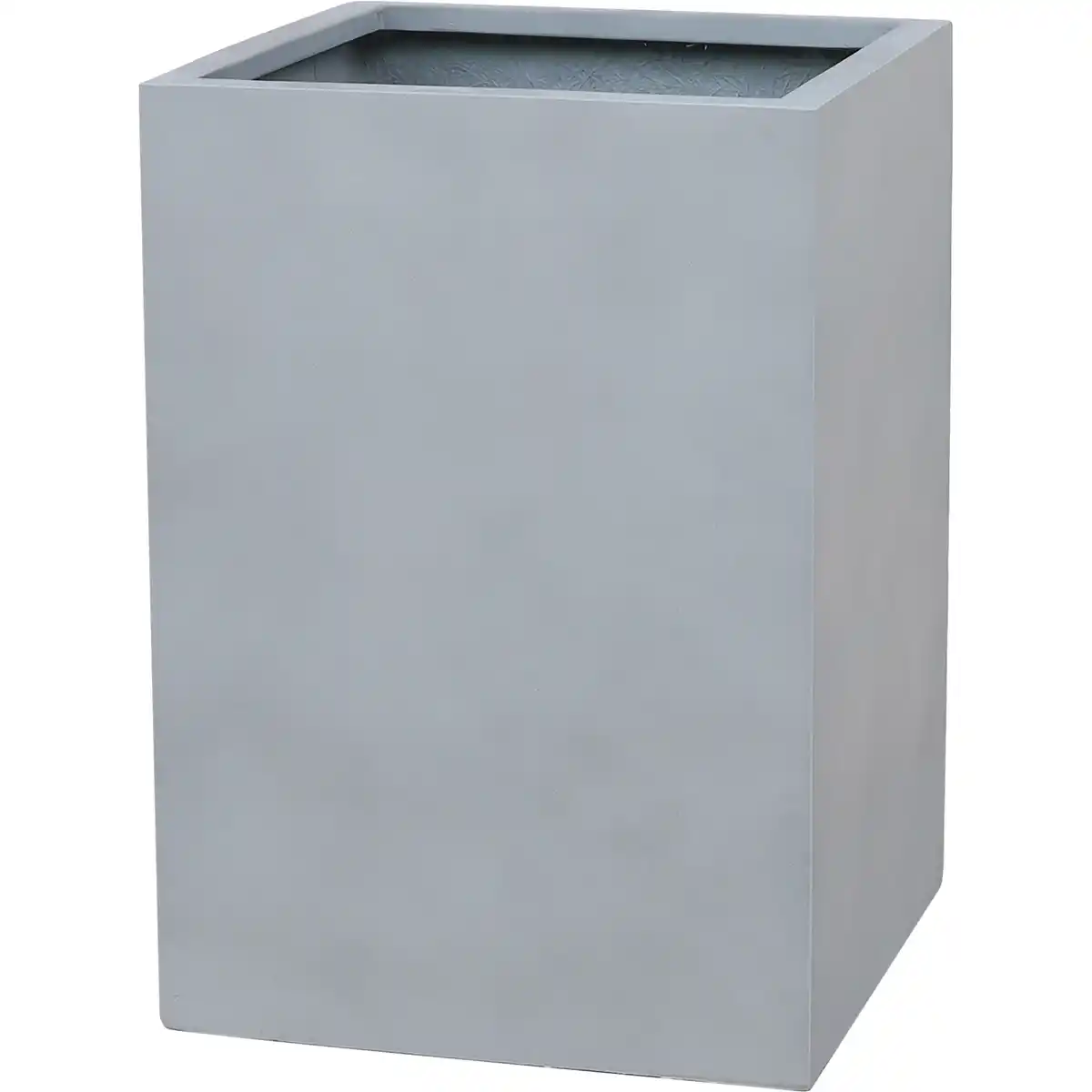 Bild 1 von toom Pflanzgefäß 'Palomo' Polyfibre Betonoptik grau eckig hoch 30 x 30 x 47 cm