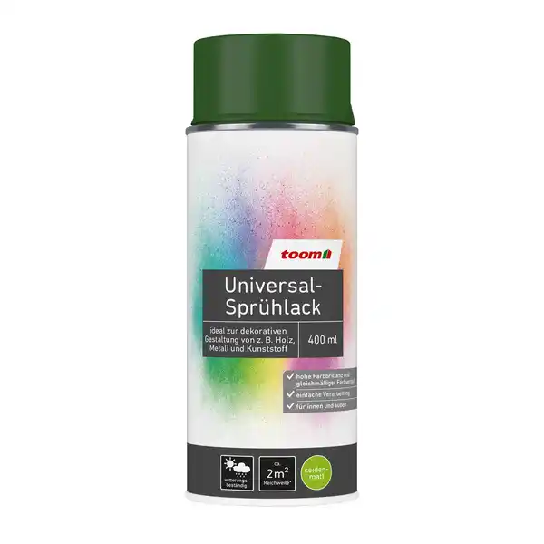 Bild 1 von toom Universal-Sprühlack 'Morgentau' moosgrün seidenmatt 150 ml
