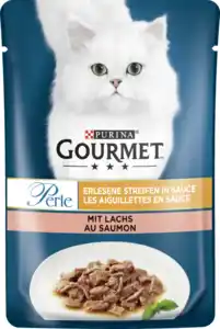 Gourmet Perle Erlesene Streifen mit Lachs in Sauce, 85 g