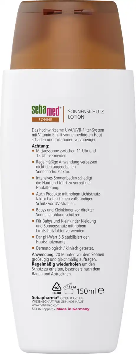 Bild 3 von sebamed Sonnenschutz Lotion LSF 50+, 150 ml