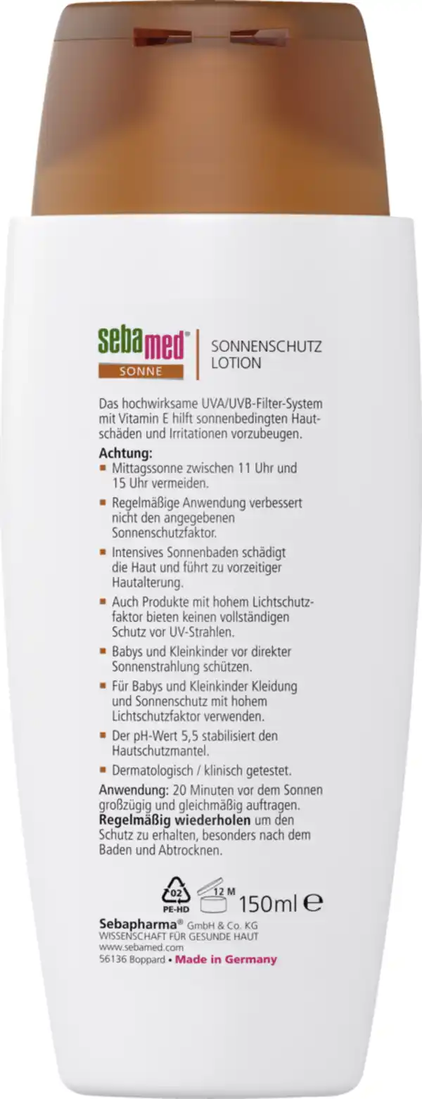 Bild 3 von sebamed Sonnenschutz Lotion LSF 50+, 150 ml