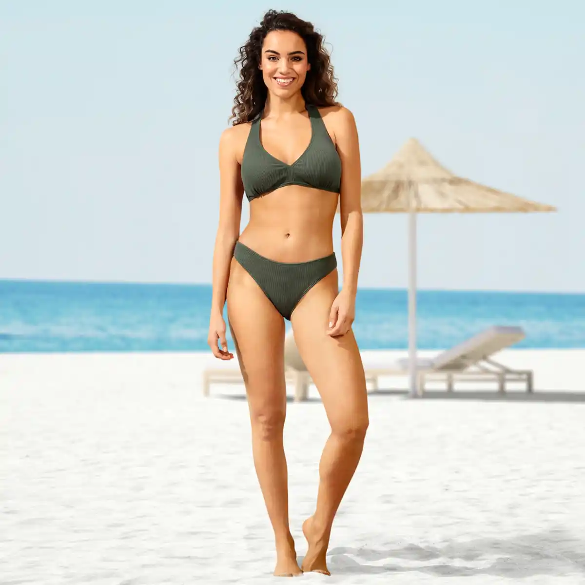 Bild 1 von Damen-Badeunterteil mit Ripp-Struktur