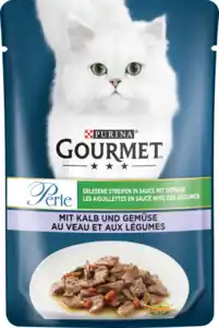 Gourmet Perle Erlesene Streifen in Sauce mit Kalb und Gemüse, 85 g