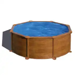 GRE Stahlwandpool-Set 'Mauritus' Ø 350 x 132 cm mit Sandfilter und Sicherheitsleiter