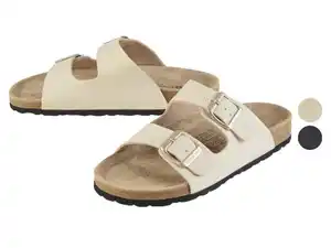 esmara® Damen Pantoletten mit Lederdecksohle