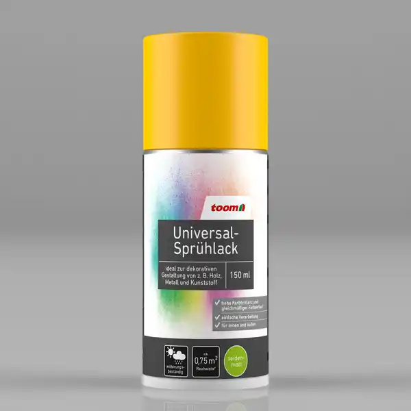 Bild 1 von toom Universal-Sprühlack 'Sonnenblume' orangegelb seidenmatt 150 ml
