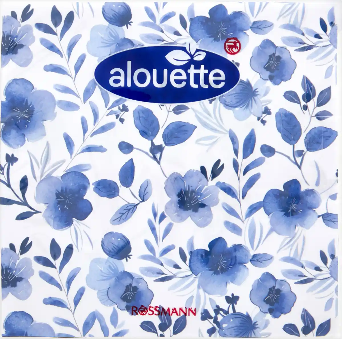Bild 1 von alouette Cocktail-Serviette Blaue Blumen