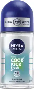 NIVEA MEN Cool Kick Fresh Anti-Transpirant Roll-On, 50 ml