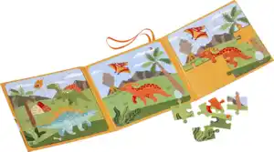 IDEENWELT Magnet-Puzzle-Buch Dino