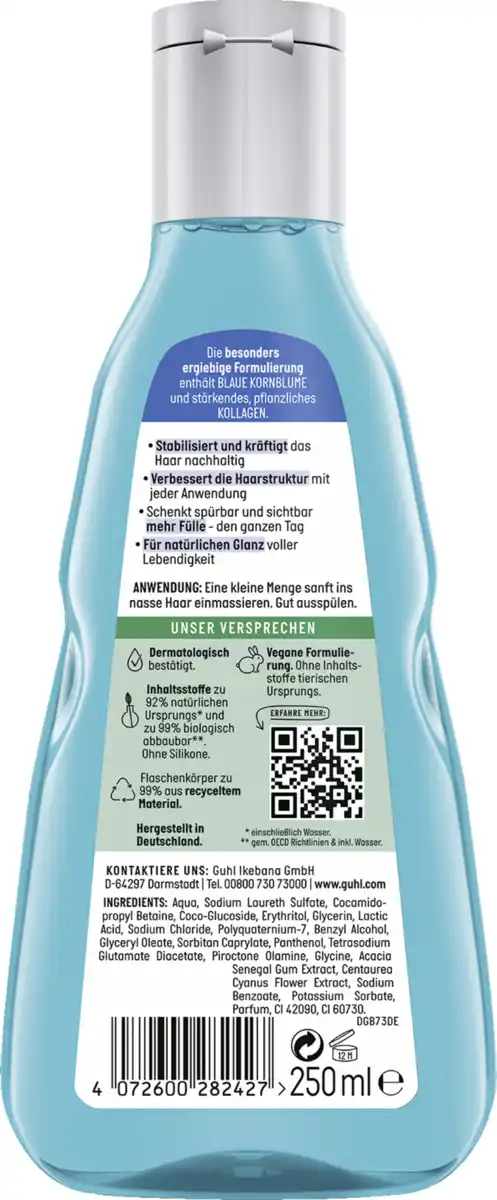 Bild 2 von Guhl Langzeit Volume kräftigendes Shampoo, 250 ml