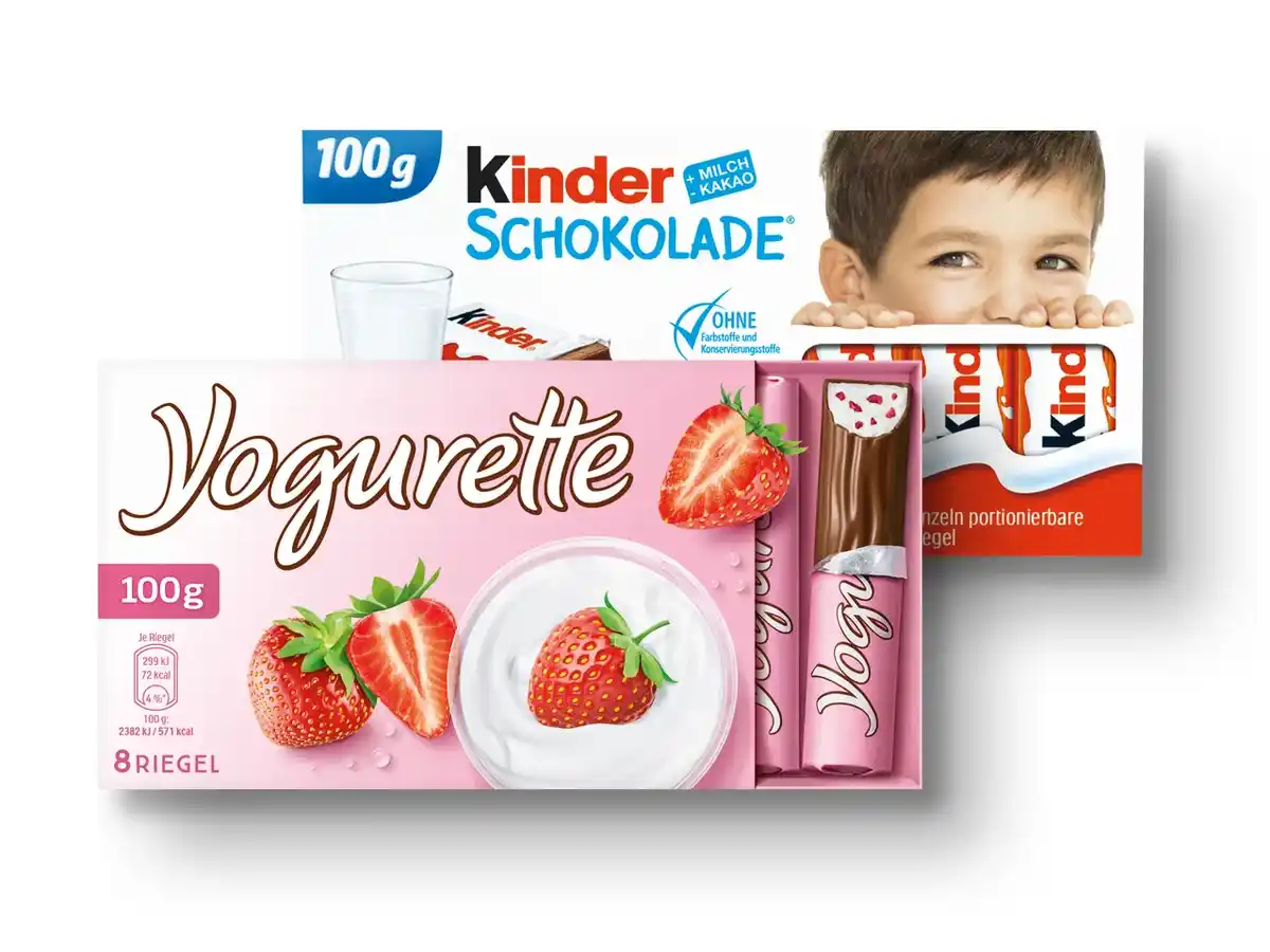 Bild 1 von Yogurette/Kinder Schokolade,  100 g