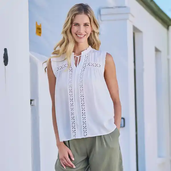 Bild 1 von Damen-Bluse mit Spitze