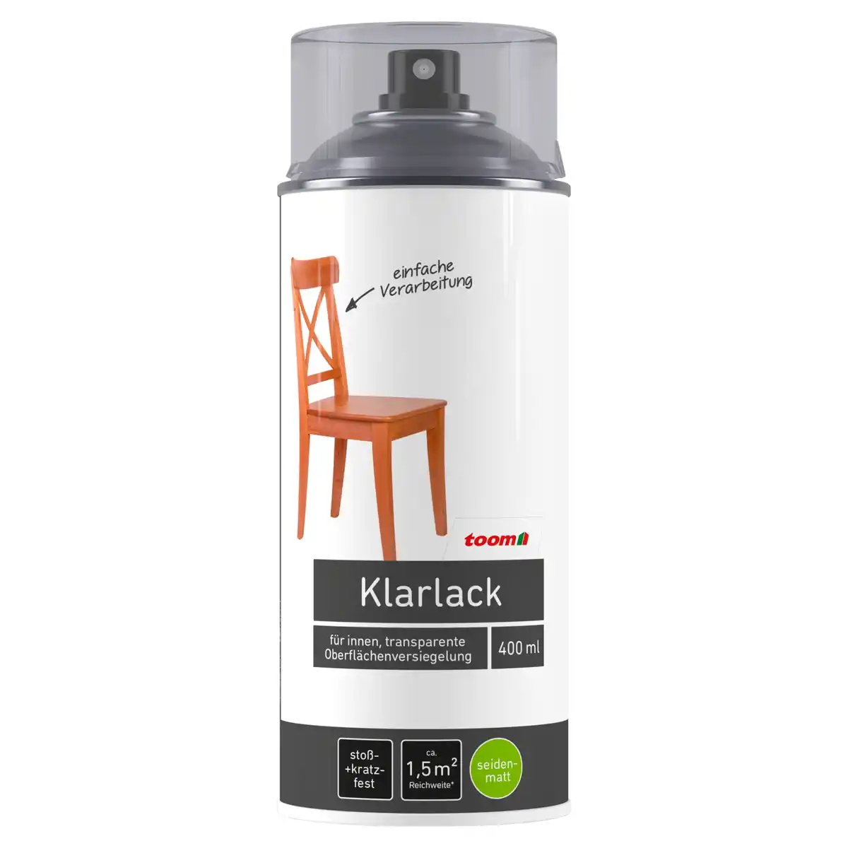 Bild 1 von toom Klarlack transparent seidenmatt 400 ml