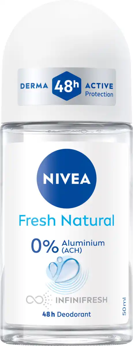 Bild 1 von NIVEA Fresh Natural Deodorant Roll-On, 50 ml