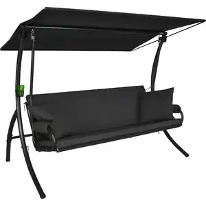 Angerer Freizeitmöbel Hollywoodschaukel 'Elegance Joy' grau 3-Sitzer 210 x 145 x 160 cm