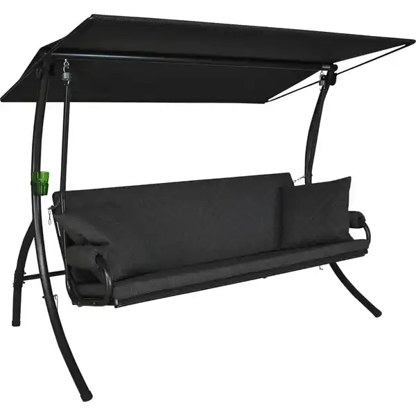 Bild 1 von Angerer Freizeitmöbel Hollywoodschaukel 'Elegance Joy' grau 3-Sitzer 210 x 145 x 160 cm