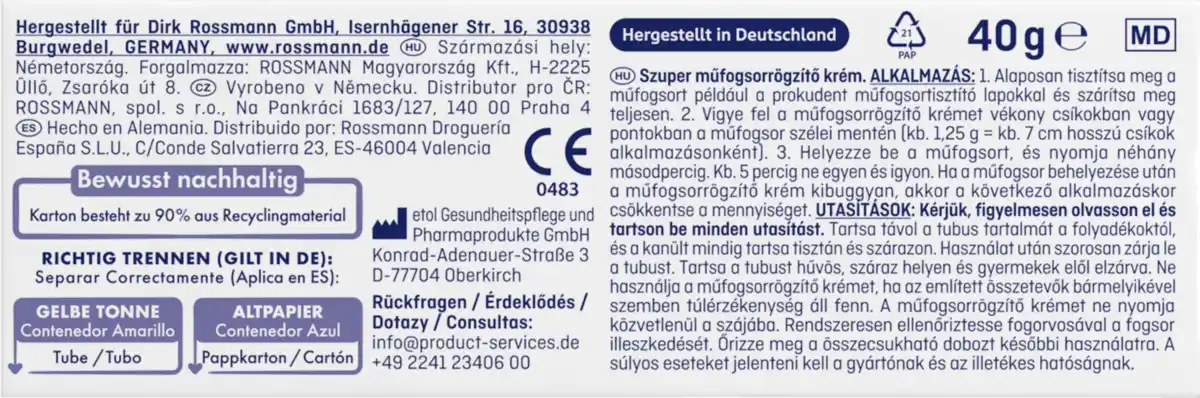 Bild 2 von prokudent Super-Haftcreme Neutral, 40 g