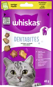 Whiskas Dentabites Portionsbeutel Huhn, 40 g
