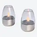 Bild 4 von Solar-Tischlicht mit Edelstahl, 2er-Pack