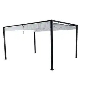 Siena Garden Pavillon 'Sky' hellgrau 300 x 400 cm