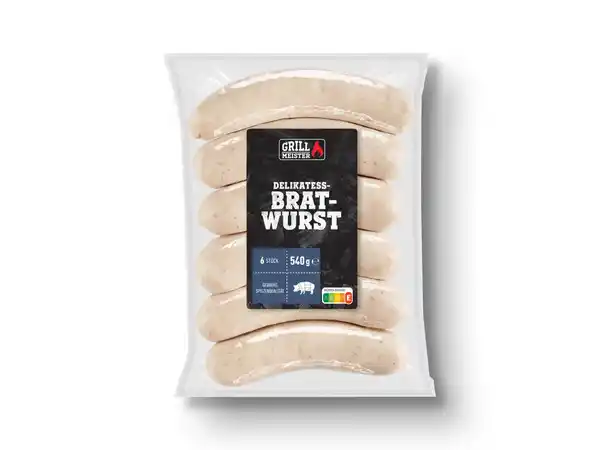 Bild 1 von Grillmeister Delikatess-Bratwurst,  540 g