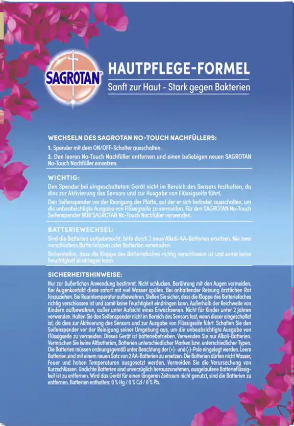 Bild 2 von Sagrotan No-Touch Automatischer Seifenspender Starter-Set Sweet Summer
