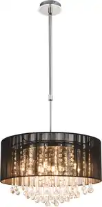 Hängeleuchte 15095H in Schwarz max. 36 Watt, Schwarz