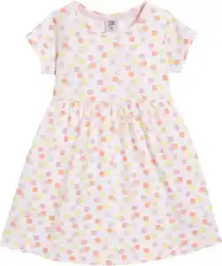 Kleid mit Punkten, weiß