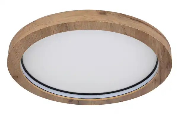Bild 1 von LED-Deckenleuchte Branza Schwarz/Dunkelbraun max. 24 W Deckenlampe, Opal, Schwarz, Dunkelbraun