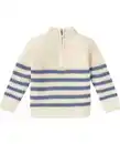 Bild 1 von Strickpullover mit Stehkragen, offwhite