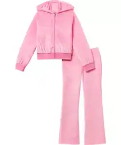 Jogginganzug aus Velours, rosa